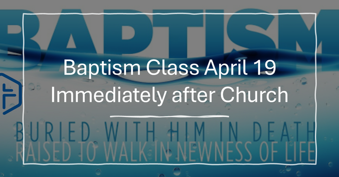 Baptism Class