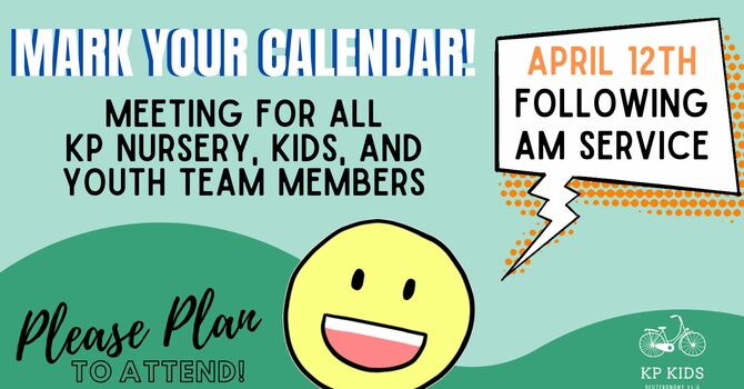 KP Nursery, Kids & Youth Team Meeting