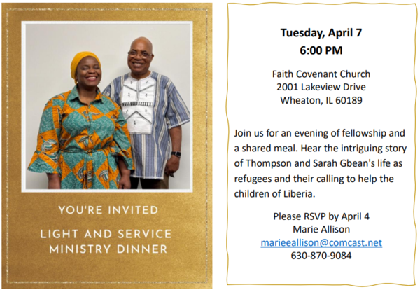 Light and Service Ministry Dinner