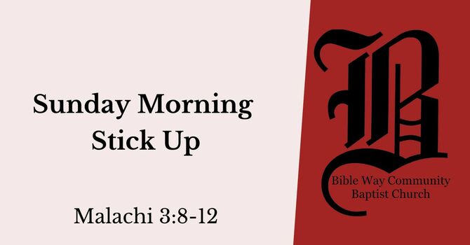 Sunday Morning Stick Up