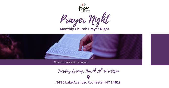 Monthly Prayer Night