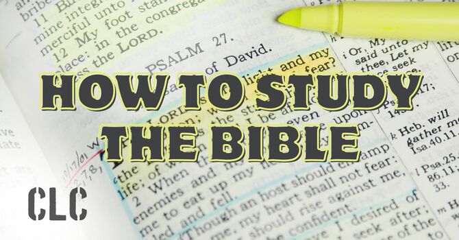 How to Study the Bible image