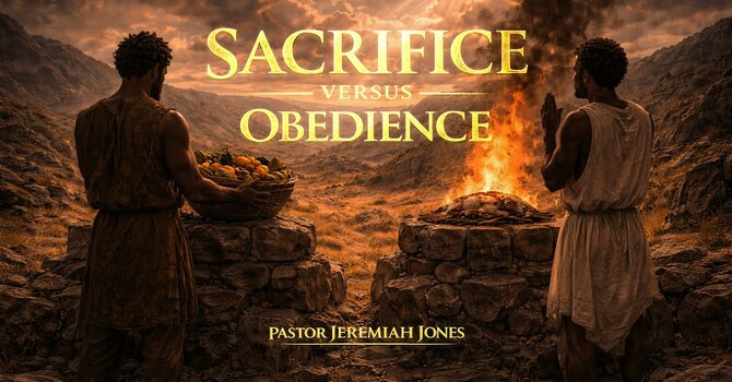 SACRIFICE VS OBEDIENCE, PART l | SERMON | 1.24.26