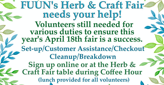 The Herb and Craft Fair Needs You! image