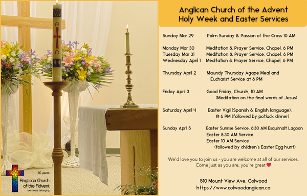 Holy Week & Easter Services