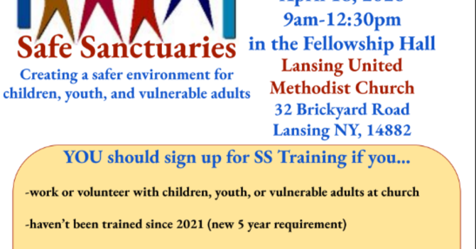 In-Person Safe Sanctuary Training