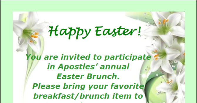 Apostles’ Annual Easter Brunch