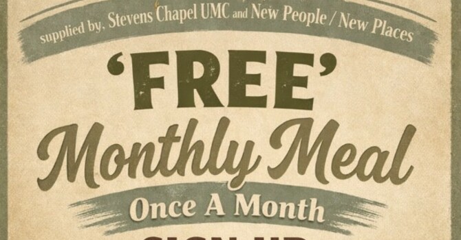 "Free" Monthly Meal Once A Month