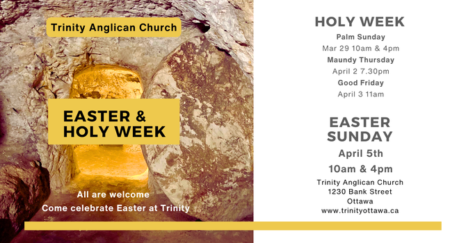 Easter and Holy Week at Trinity