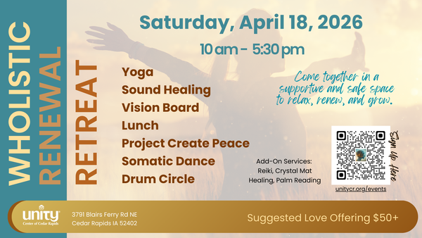 April 18 - Wholistic Renewal Retreat 