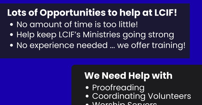 Volunteers Needed image