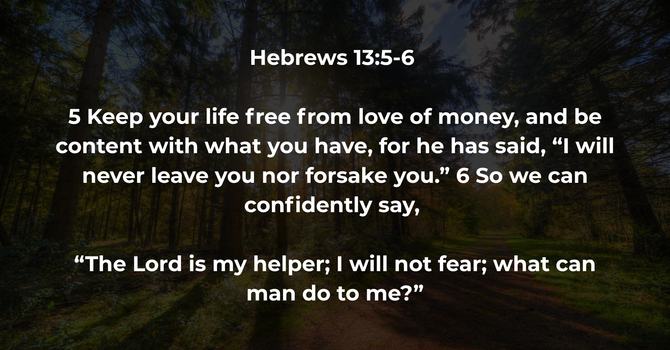 Hebrews 13:5-6 image