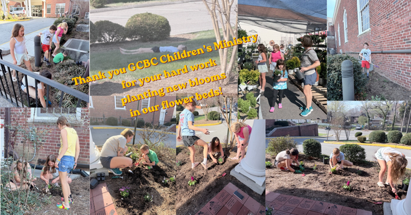 Children's Ministry Flower Planting 