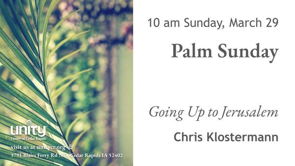 Palm Sunday at UCR