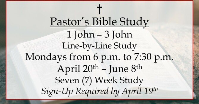 Pastor's Bible Study