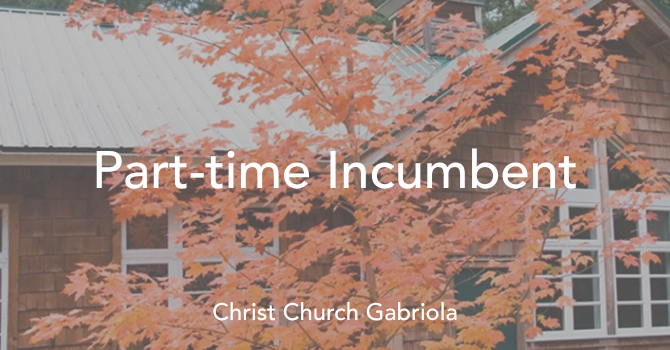 Incumbent at Christ Church, Gabriola