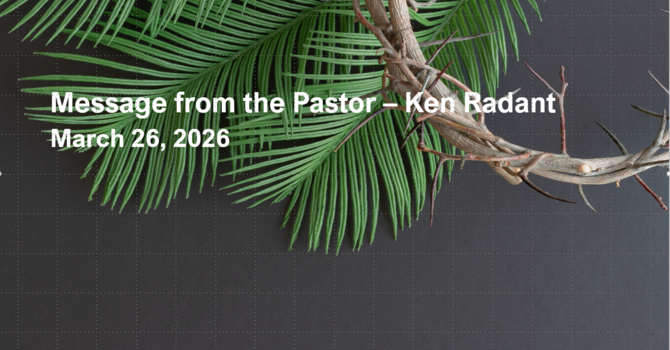 Message from the Pastor image