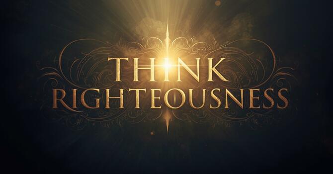 Think Righteousness image