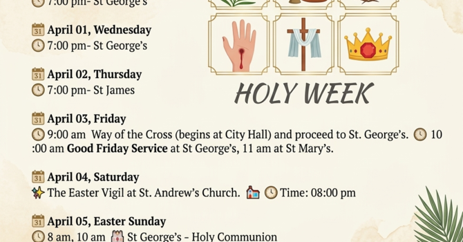 Holy Week Services