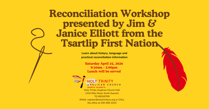 Reconciliation Workshop April 25 at 9:30 AM image