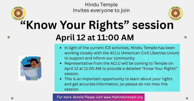 “Know Your Rights” session