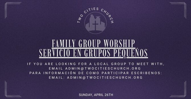 Worship in Family Groups