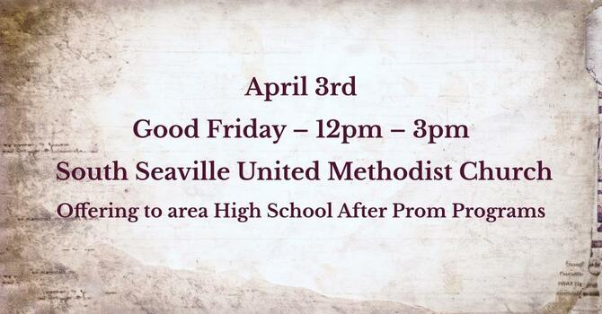 Weekly Announcements Holy Week 3/29/29-4/4/26 image