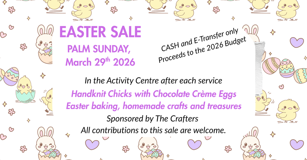 Easter Craft and Bake Sale