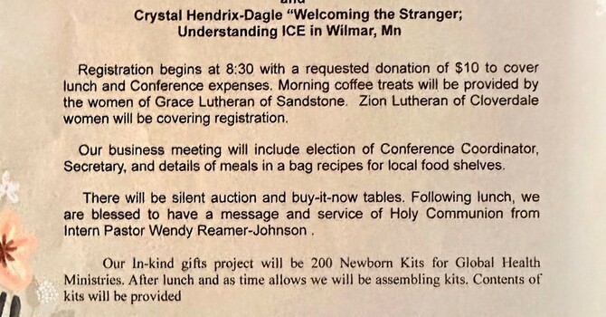 Kettle River WELCA Spring Gathering