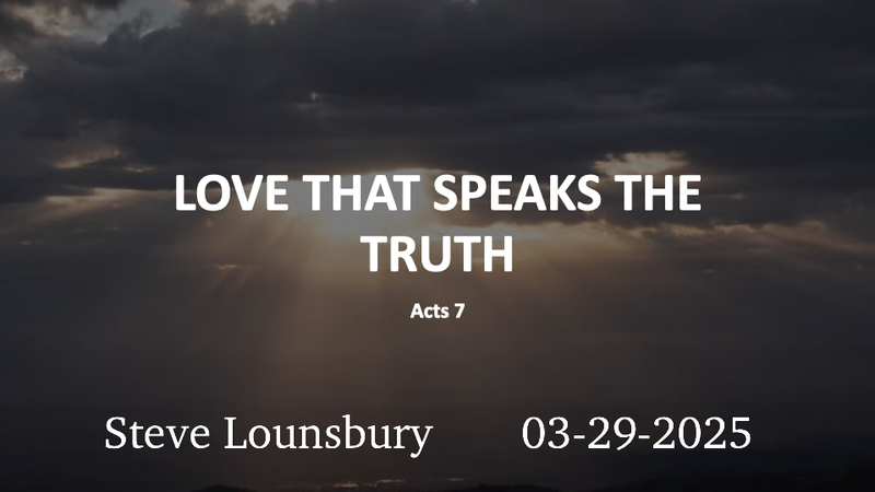 A Love That Shares The Truth