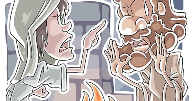 そして、外に出て行って、激しく泣いた。