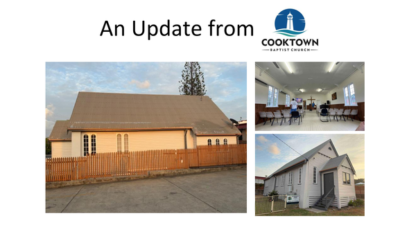 UPDATE FROM COOKTOWN BAPTIST CHURCH