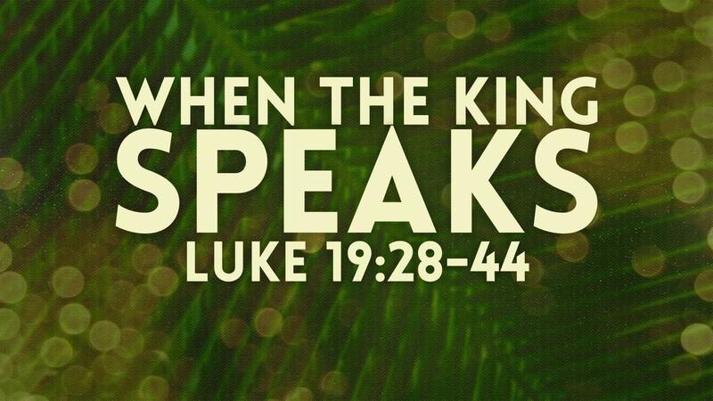 "When the King Speaks"