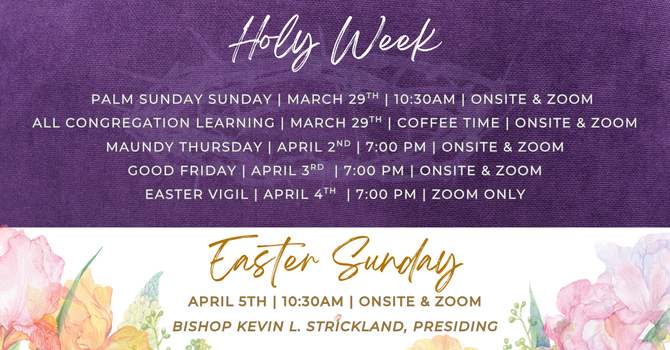 Holy Week 2026 at St. Luke Lutheran Atlanta
