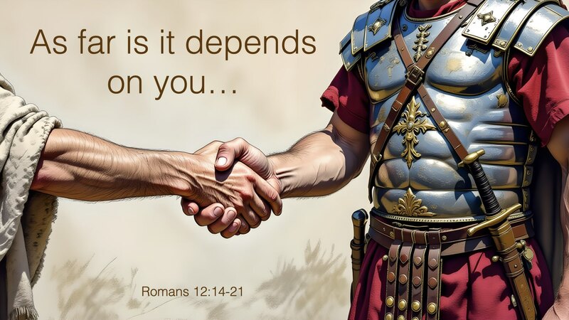 "As far as it depends on you..."