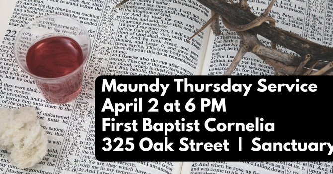 Maundy Thursday service