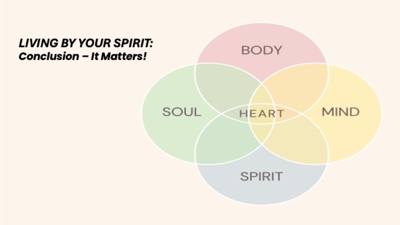 Living By Your Spirit Week 8