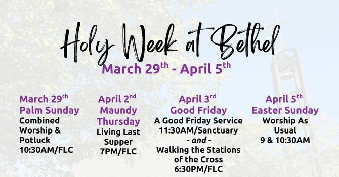 HOLY WEEK