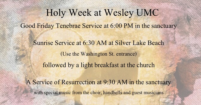 Holy Week Events