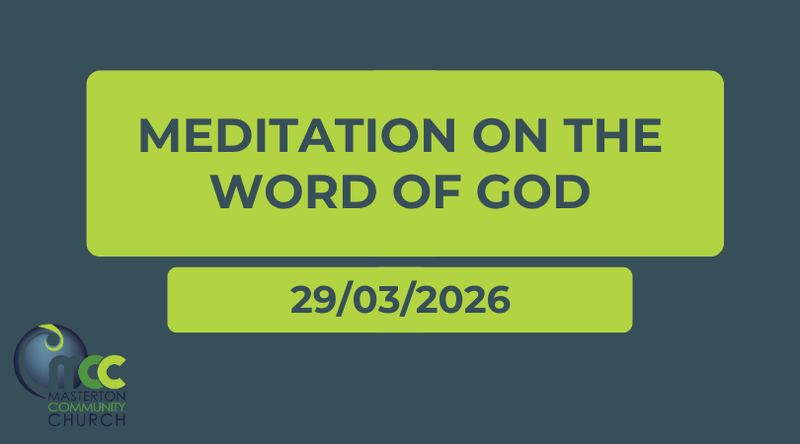 Meditating on the Word of God