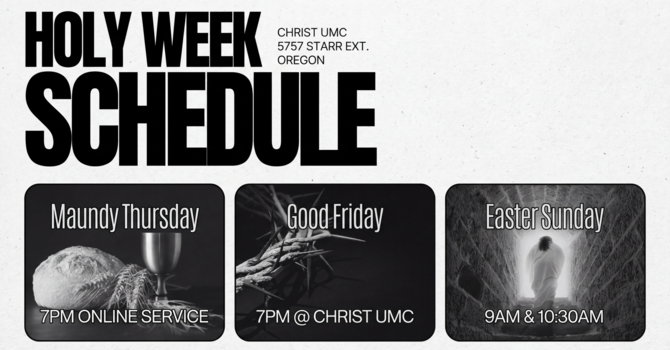 Holy Week 2026 @ Christ UMC