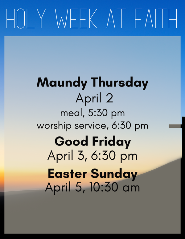 Holy Week Services
