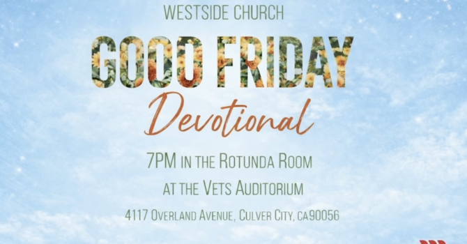Good Friday Devotional!