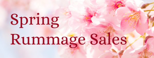 Spring Rummage Sales