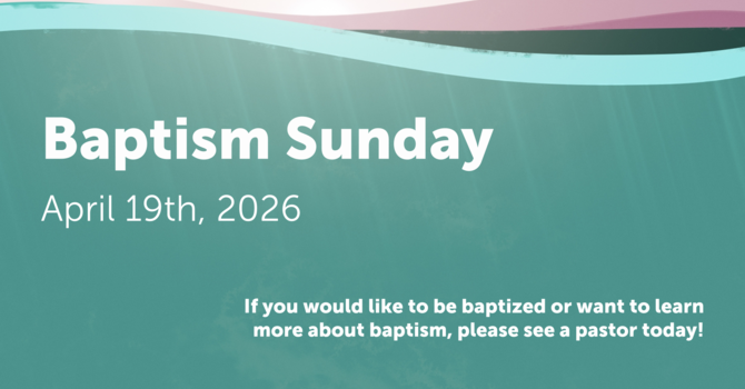 Baptism Sunday