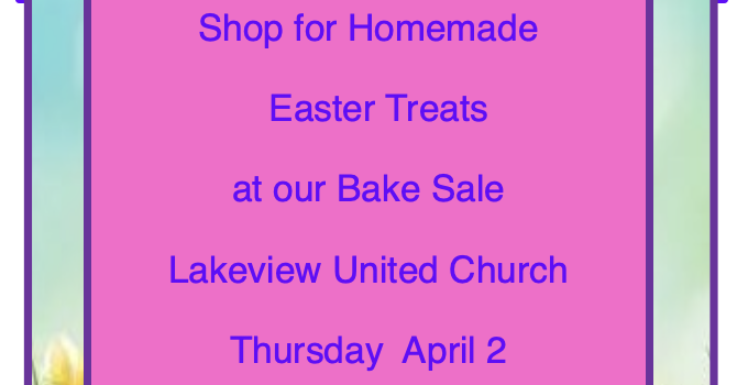Easter Bake Sale