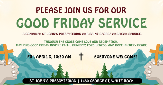 Good Friday Service ~ April 3 @ 10:30 am ~ combined with St. George the Martyr Anglican Church image