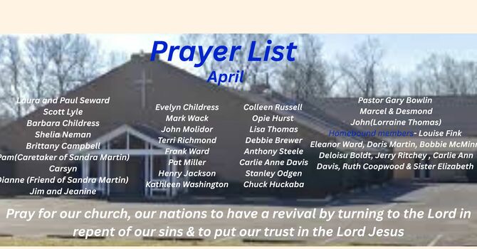 Prayer List