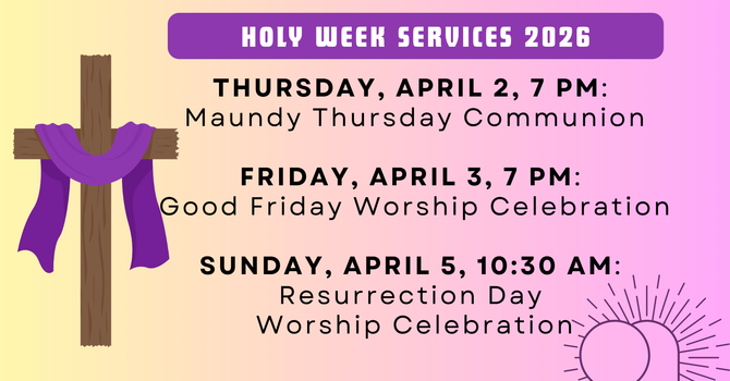Holy Week Events