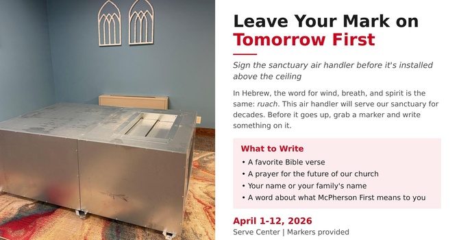 Leave Your Mark on Tomorrow First